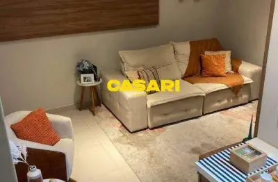 Cobertura com 2 dormitórios à venda, 80 m² por r$ 575.000,00 - vila scarpelli - santo andré/sp