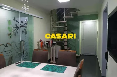Cobertura à venda, 103 m² por r$ 684.000,00 - casa branca - santo andré/sp