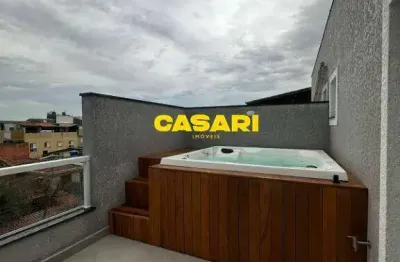 Cobertura com 2 dormitórios à venda, 120 m² por r$ 669.000,00 - vila linda - santo andré/sp