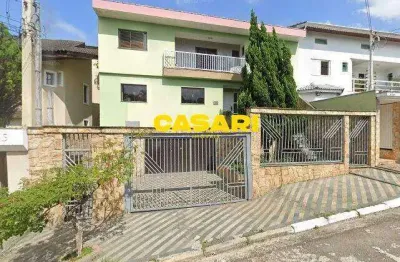 Sobrado com 4 dormitórios, piscina e área gourmet à venda no parque dos pássaros - são bernardo do campo