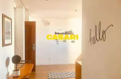 Flat com 1 dormitório à venda, 46 m² - centro - santo andré/sp