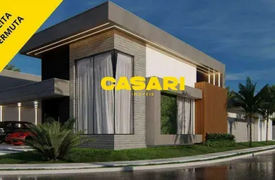 Casa de alto padrão em construção com 3 suítes e piscina – portal das estrelas i, boituva/sp
