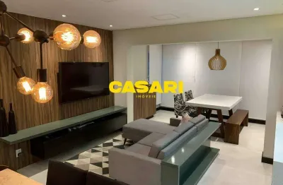 Apartamento decorado com 3 dormitórios e varanda gourmet à venda no centro de santo andré – 103 m²