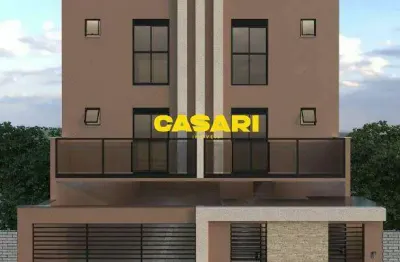 Cobertura com 2 dormitórios à venda, 100 m² - vila helena - santo andré/sp