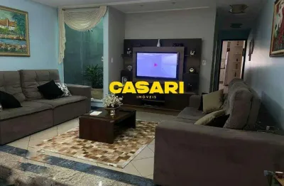 Sobrado com 3 dormitórios à venda, 291 m² - campestre - santo andré/sp