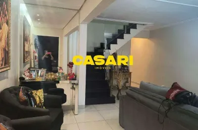 Sobrado com 3 dormitórios à venda, 147 m² - jordanópolis - são bernardo do campo/sp