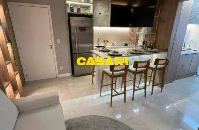 Apartamento com 2 dormitórios à venda, 56 m² - vila assunção - santo andré/sp