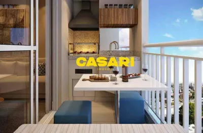 Apartamento com 2 dormitórios à venda, 64 m² - campestre - santo andré/sp