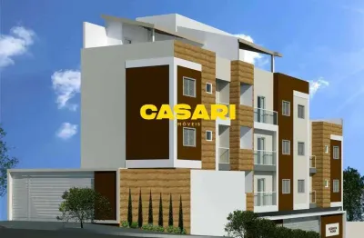 Cobertura nova à venda, 90 m² - 2 dormitórios (1 suíte), 1 vaga - vila pires - santo andré/sp