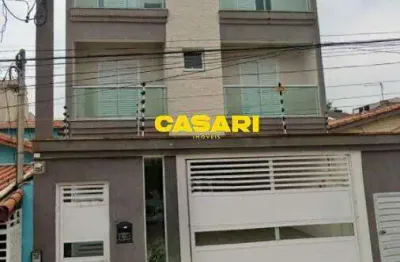 Cobertura com 2 dormitórios à venda, 124 m² - jardim stella - santo andré/sp