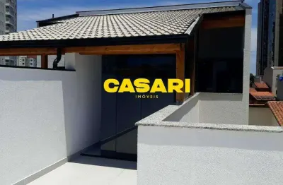 Cobertura com 2 dormitórios à venda, 118 m² - jardim bela vista - santo andré/sp