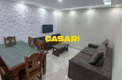 Cobertura mobiliada com jacuzzi à venda na vila scarpelli – 3 dorms, suíte, gourmet e 2 vagas em santo andré