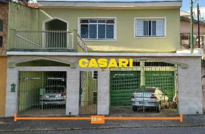 Sobrado com 4 dormitórios e 6 vagas à venda no jardim do estádio, santo andré