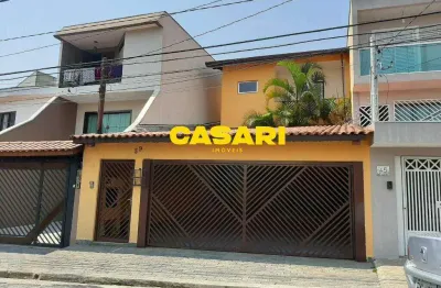 Sobrado com 3 suítes e 236 m² à venda na vila scarpelli – santo andré/sp
