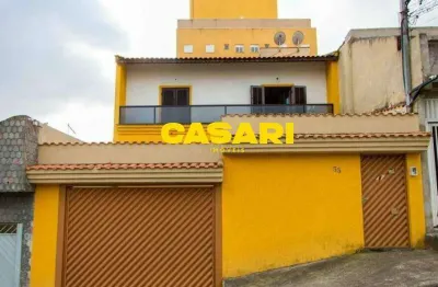 Sobrado à venda com 4 dormitórios e 396 m² no jardim cristiane – santo andré