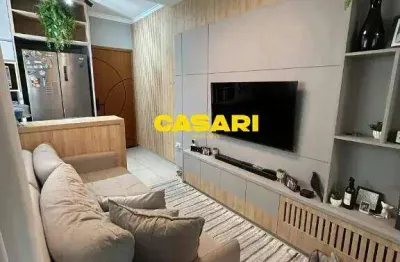 Apartamento à venda com 2 dormitórios e 43 m² no jardim paraíso - santo andré/sp