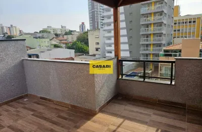Cobertura de 92 metros,condomínio com elevador, prédio baixo no jardim bela vista em santo andré