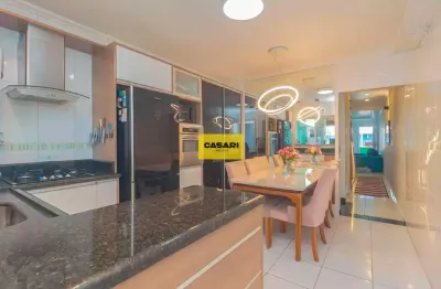 Sobrado 169m², 3 dorms, suíte e área gourmet – vila linda, santo andré