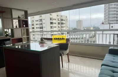 Apartamento 3 suites, varanda na sala , varanda gourmet na cozinha, 4 vagas de garagem, deposito - centro -sbc