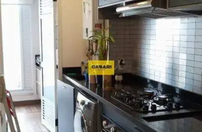 Apartamento à venda no jardim hollywood sbc - mobiliado, porteira fechada, 2 dorms, suíte, 2 vagas - condomínio living moovie