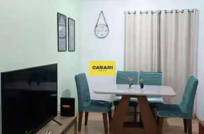 Apartamento amista condominio, 3 dormitorios, 1 suite, varanda, 1 vaga coberta, 61m2- planalto -sbc