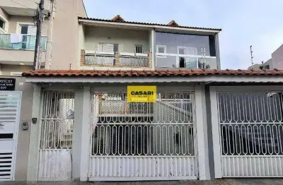 Sobrado amplo com 4 dormitórios e espaço gourmet no jardim paraíso – santo andré