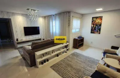 Cobertura impecável com 3 dormitórios, 185 m² e 2 vagas na vila pires – santo andré