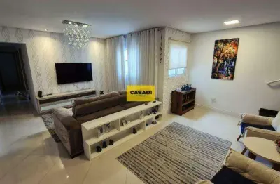 Cobertura impecável com 3 dormitórios, 185 m² e 2 vagas na vila pires – santo andré