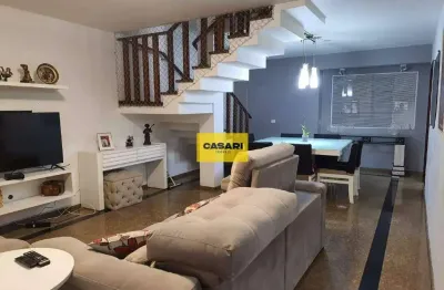 Sobrado à venda no centro de são bernardo do campo – 3 quartos, suíte, quintal com churrasqueira e 3 vagas