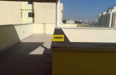 Cobertura a venda, em prédio baixo, com 100m², 2 quartos - camilópolis - santo andré - sp