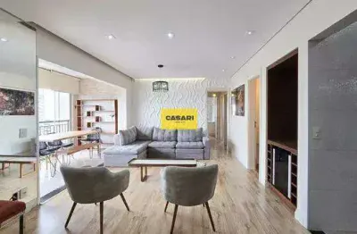 Apartamento espaçoso mobiliado com 3 quartos e 2 vagas em são bernardo do campo