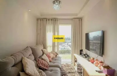 Apartamento mobiliado de 68m² no bairro barcelona, em são caetano do sul. possui 3 quartos, 1 banheiro e 1 vaga de garagem.