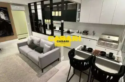 Apartamento 2 quartos, suite, varanda vista livre, andar alto- 1 vaga, 77m2- centro - são bernardo do campo