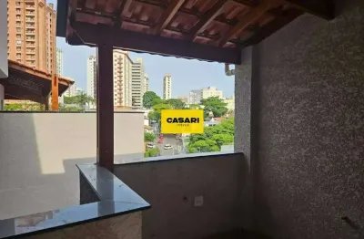 Cobertura de 92 metros,condomínio com elevador, prédio baixo no jardim bela vista em santo andré