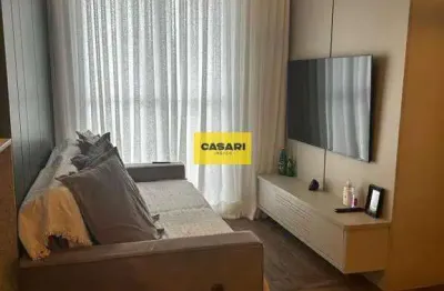 Apartamento completo, 2 quartos, varanda gourmet, 1 vaga coberta, 56m2, rudge ramos - sbc