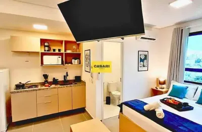 Loft moderno mobiliado com vaga e lazer completo em localização estratégica