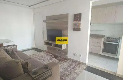 Apartamento totalmente mobiliado com 2 quartos de 47 m² - nova petrópolis - são bernardo do campo/sp