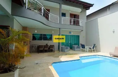 Casa tipo sobrado, com 360m² construídos - com piscina - parque dos pássaros