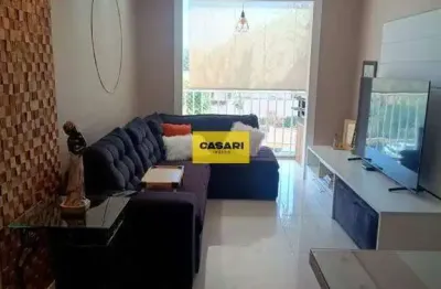 Apartamento à Venda no Taboão da Serra com 3 Dormitórios, Suíte, Sacada e 2 Vagas – 70m²