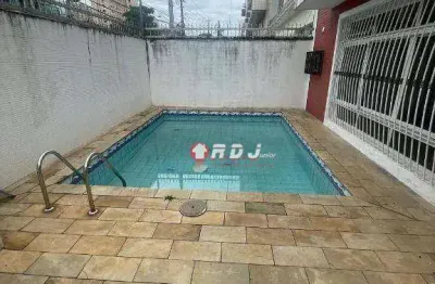 Sobrado com 3 dormitórios para alugar, 182 m² por r$ 7.400,00/mês - embaré - santos/sp