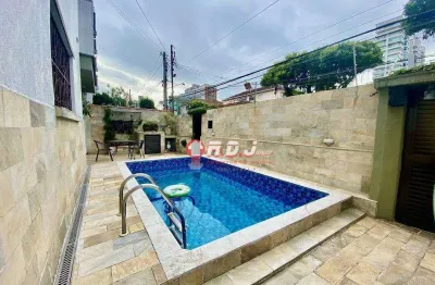 Sobrado com 3 dormitórios à venda, 200 m² por r$ 1.259.000,00 - embaré - santos/sp