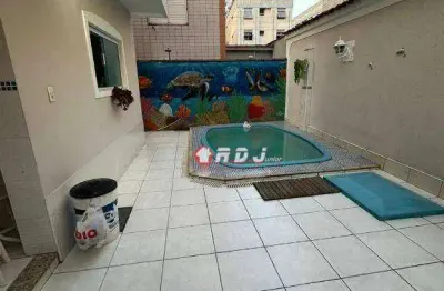 Sobrado com 3 dormitórios à venda, 156 m² por r$ 1.699.000,00 - aparecida - santos/sp