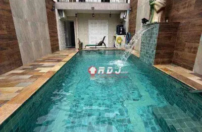 Sobrado com 4 dormitórios à venda, 195 m² por r$ 2.650.000,00 - encruzilhada - santos/sp