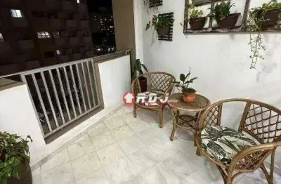 Apartamento com 3 dormitórios à venda, 114 m² por r$ 750.000,00 - josé menino - santos/sp