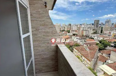Cobertura com 3 dormitórios, 159 m² - venda por R$ 598.000,00 ou aluguel por R$ 6.000,00/mês - Aparecida - Santos/SP