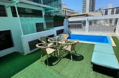 Cobertura com 3 dormitórios, 208 m² - venda por r$ 2.050.000,00 ou aluguel por r$ 11.900,00/mês - ponta da praia - santos/sp