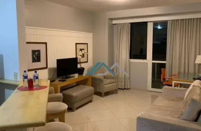Flat mobiliado com 1 suíte para alugar, 54 m² por r$ 5.500/mês - edifício sequóia - barueri/sp