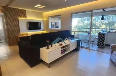 Apartamento mobiliado com 2 dormitórios, sendo 1 suíte à venda, 110 m² por r$ 1.500.000 - alpha vita - santana de parnaíba/sp