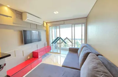 Apartamento mobiliado com 1 dormitório para alugar, 50 m² por r$ 6.230/mês - edifício novare - barueri/sp