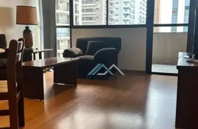 Apartamento mobiliado com 1 dormitório, 61 m² - venda por r$ 550.000 ou aluguel por r$ 4.500/mês - edifício létoile - barueri/sp